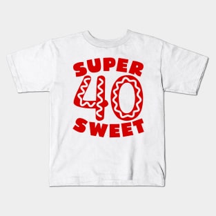 Super Sweet 40 Donut Kids T-Shirt